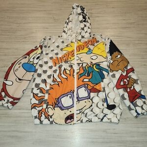 Nickelodeon Members Only X Windbreaker Jacket Rugrats, Hey Arnold Adult Large B2